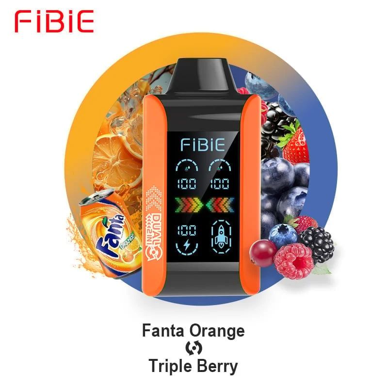 Orange Fanta and triple berry mix